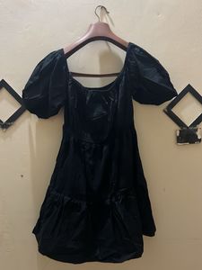 Black Tiered Mini Dress