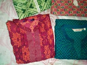 combo 5, cotton Kurtis