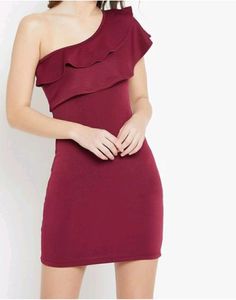 Burgundy Mini Dress