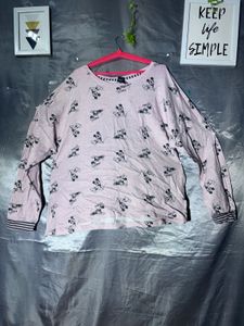 Pink Mickey Mouse Long Sleeve sweatshirt