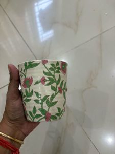 Vintage Floral Ceramic Cup