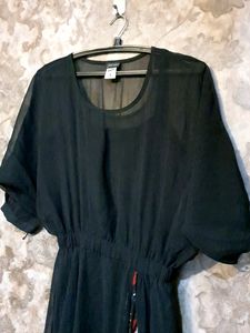 Long Floor Lenght Sheer Dress