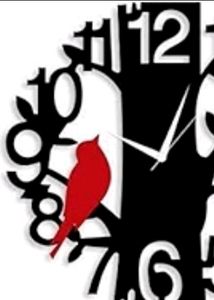 Red Bird Designer Wall Clock ⏰️