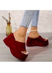 Platform Wedge Mules