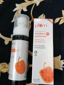 Plum Mandarin & Vitamin C Moisturizer and toner