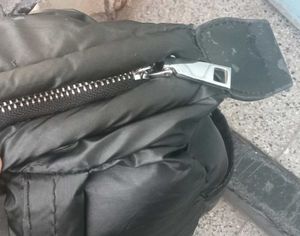 Chic Black Puffer Crossbody Bag