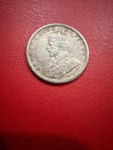 half rupee 1930 silver coin of George V rare