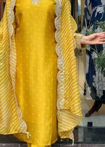 Elegant Yellow Kurta with Dupatta