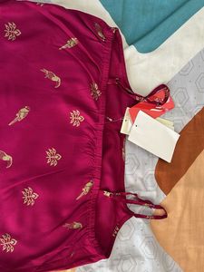Maroon Printed Top