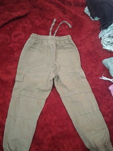 Kids' Khaki Cargo Pants