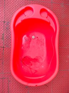 Red Colour Baby Bath Tub