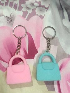 Cute Handbag Keychain Set