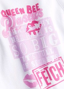H&amp;M Queen Bee "Fetch" Graphic Tank Top LR-43