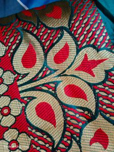 saree and Designer Blouse gold embroidery