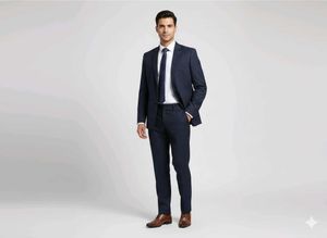 Navy Blue Suit - Formal Elegance