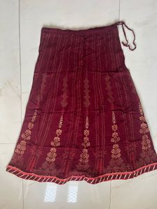 Red maroon Ethnic skirt