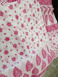 Beautiful Pink Floral Mekhala sador