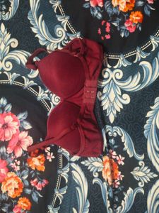 Maroon Padded Bra