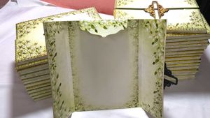 Elegant Floral Design greeting photo card 1piece