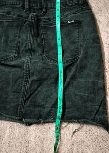 Black Denim Skirt For women