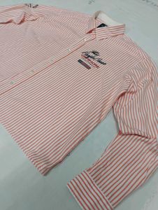 Men's Striped Long Sleeve BOXXY FIT Shirt