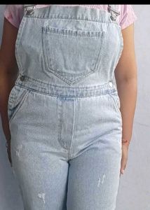 Light Wash Denim Overalls