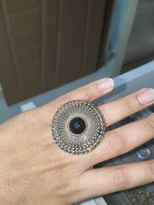 Exquisite Oxidized Silver Ring