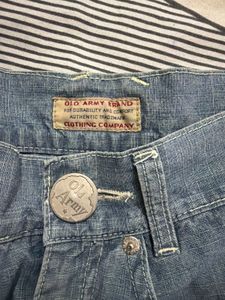 Denim Ruffle Skirt