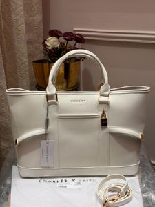 OG Charles &amp; Keith White Tote Bag