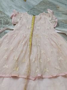 Pink Butterfly Girls Dress