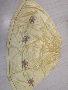 yellow Satan silk lehnga