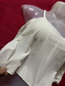 Cream Camisole Crop Top