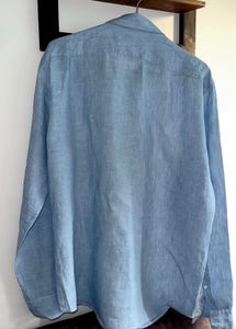 Uniqlo Light Blue Linen Shirt