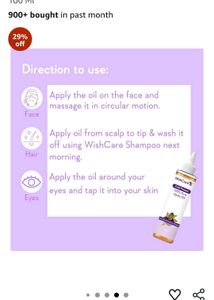 extra 60rs off WishCare Jojoba Oil