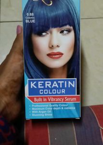 Pre Lighting Blue Hair Colour
