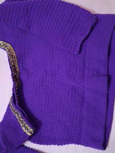 Beautiful Purple Embellished Blouse