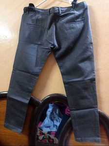 Gray Casual Mens Jeans