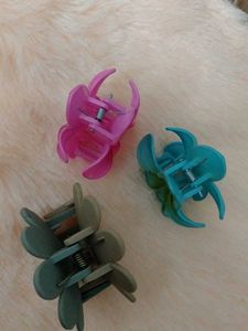 Cute Flower Hair Clips (Set of 3)