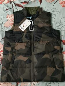 Allen Solly Junior Camo Puffer Vest