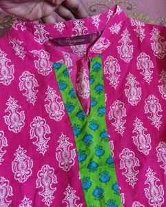 Sanganeri Pink Kurti