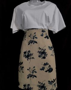 Floral Print A-Line Skirt