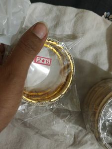 2 Set of 4 Floral Enamel Bangles