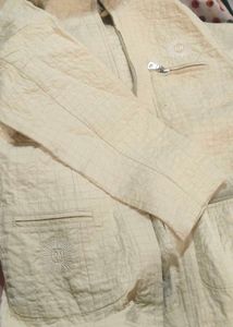 Light Yellow Quilted Jacket