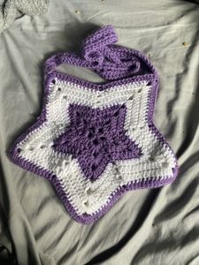 Handmade Crochet Star  Bag