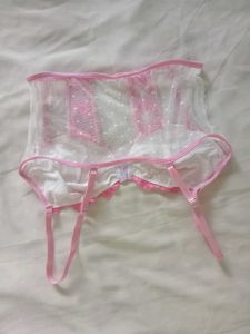 Sheer Floral Corset/ Bustier Top