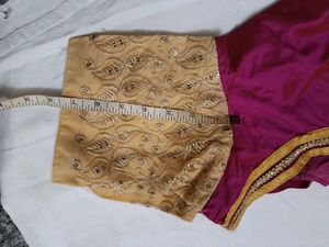 Vibrant Pink Embroidered Blouse never Used