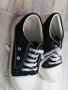 Classic Black and White Sneakers