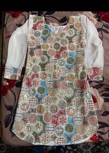 Embellished Kurta Set with Dupatta