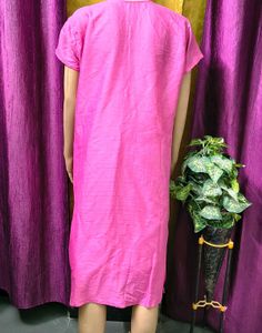 Vibrant Pink Embroidered Kurta