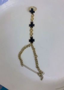 Unique Cross Hand Chain Bracelet